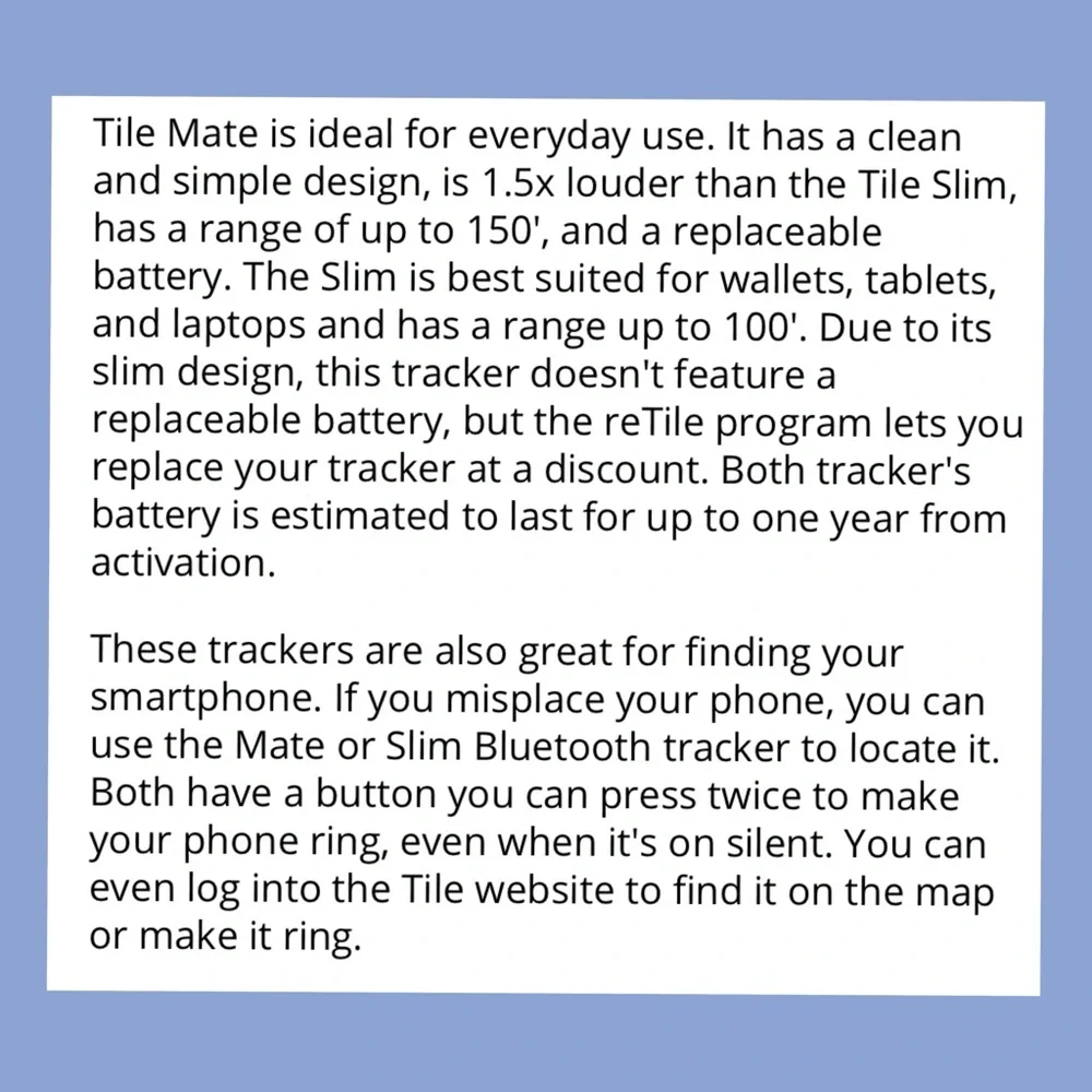 👑✅PRICE FIRM✅ Tile Mate Bluetooth Slim 4Pack Tracker Set-BRAND NEW!